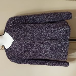 Kathie Lee jacket size XL in black plum gray